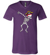 Pirate Dabbing Skeleton V-Neck