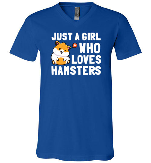 Just a girl Who Loves Hamsters V-Neck
