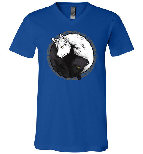 Wolf Yin Yang V-Neck