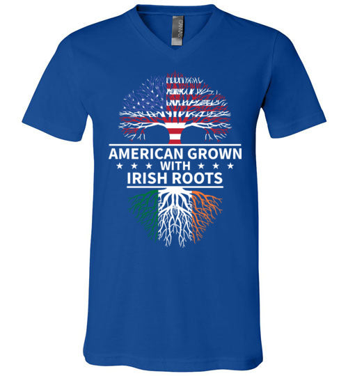 American Grown With Irish Roots V-Neck
