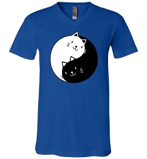 Cat Yin Yang V-Neck