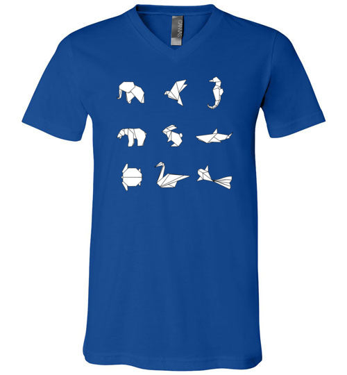 Origami Animals V-Neck