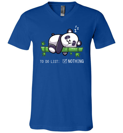 Panda To Do List Nothing V-Neck