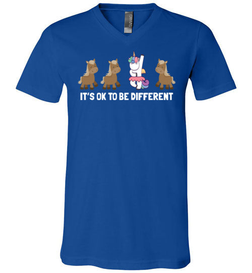 Ok To Be Different Unicorn V-Neck