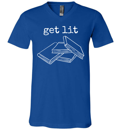 Get Lit Literature Books V-Neck
