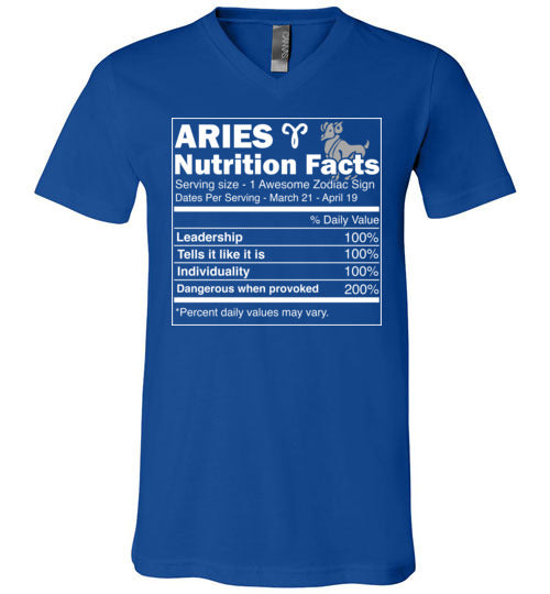Aries Nutrition Facts V-Neck