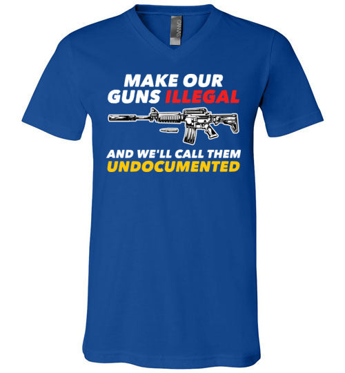 Guns Undocumented V-Neck