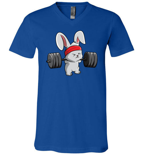 Bunny Rabbit Workout Weightlifting V-Neck