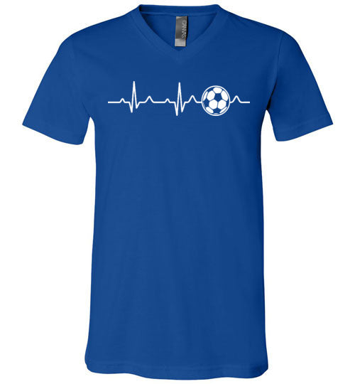 Soccer Heartbeat V-Neck