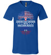 American Grown With Haitian Roots V-Neck