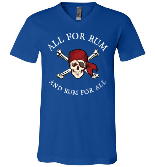 Pirate All For Rum V-Neck
