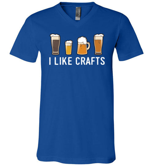 I Like Crafts V-Neck