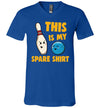 Bowling This Is My Spare Shirt V-Neck