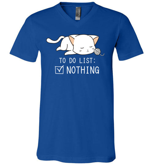 Cat To Do List Nothing V-Neck