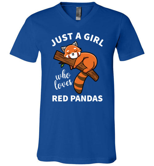 Just a girl who loves Red Pandas V-Neck