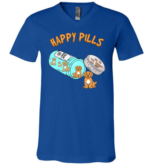 Goldendoodle Happy Pills V-Neck
