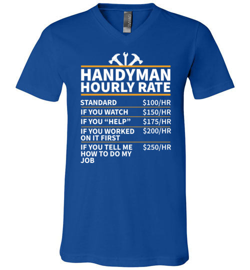 Handyman Hourly Rate V-Neck