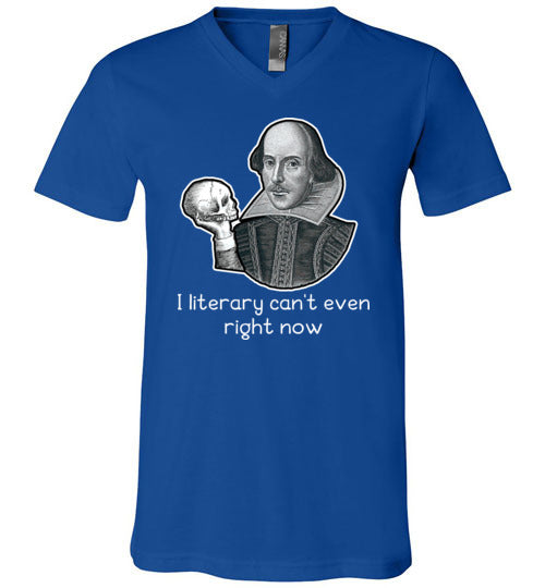 Shakespeare Literary Cant Even V-Neck