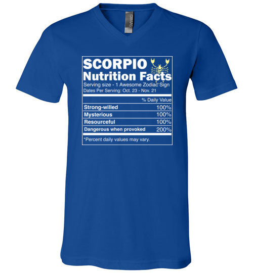 Scorpio Nutrition Facts V-Neck