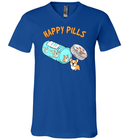 Happy Pills Corgi V-Neck