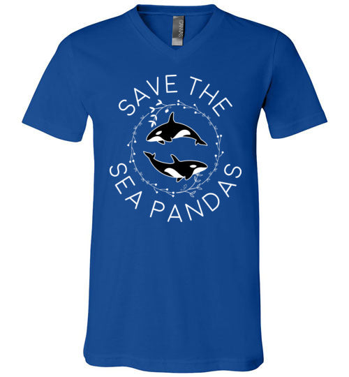 Save The Sea Pandas V-Neck