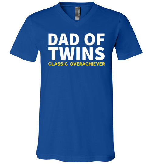 Dad Of Twins Overachiever V-Neck