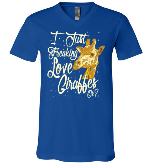 Freaking Love Giraffes V-Neck