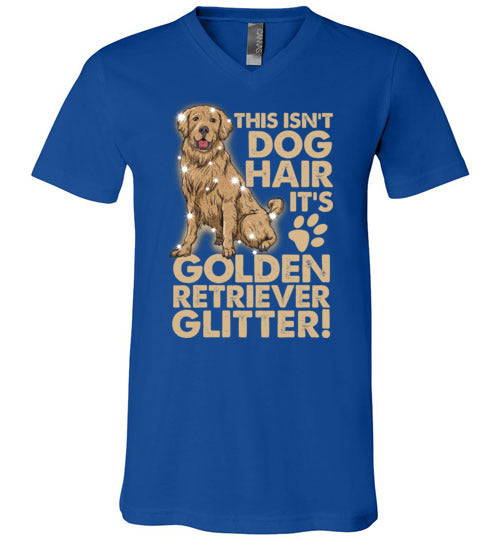 Golden Retriever Glitter V-Neck