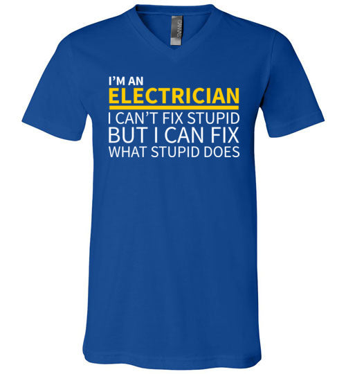 Electrician Cant Fix Stupid V-Neck