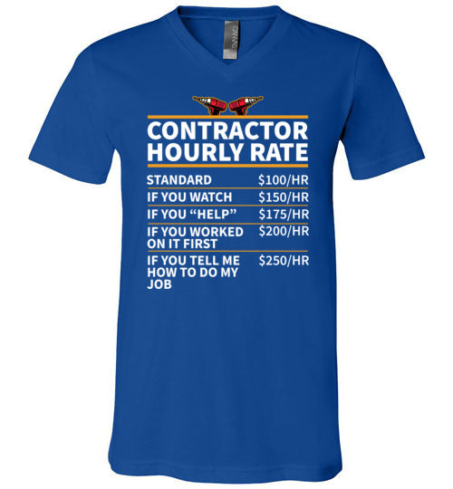 Contractor Hourly Rate V-Neck