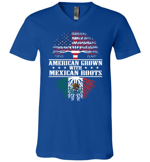American Grown Mexican Roots V-Neck