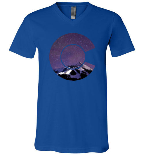 Colorado Flag Mountains V-Neck