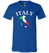 Italy Map Flag V-Neck