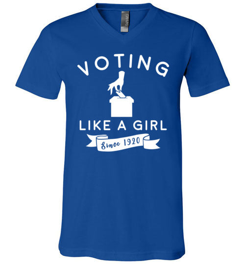 Voting Like a Girl V-Neck