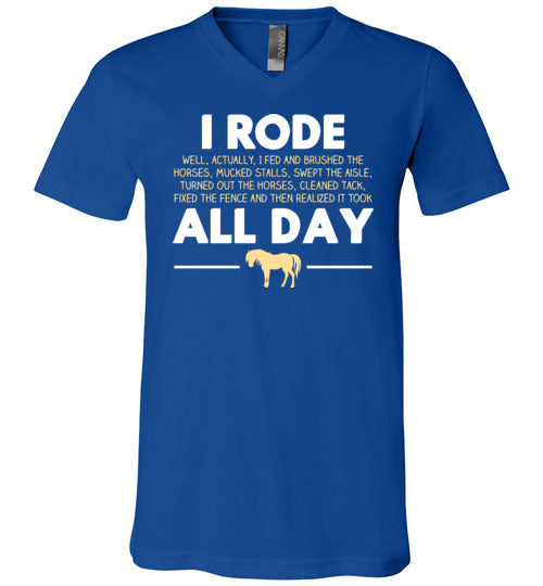 Horse Rode All Day V-Neck