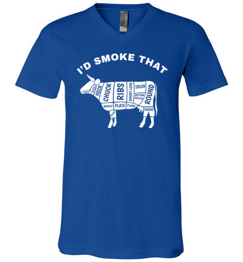 Id Smoke That Beef BBQ V-Neck