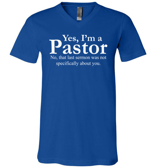 Pastor Last Sermon V-Neck