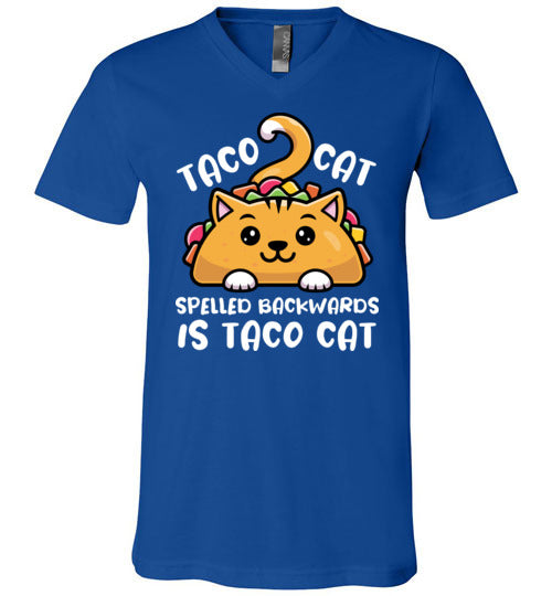 Taco Cat Spelled Backwards V-Neck