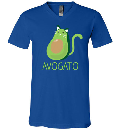 Avocado Cat Avogato V-Neck