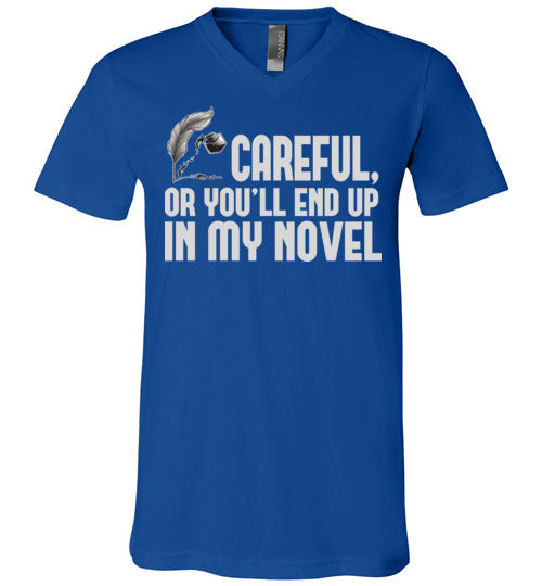 Careful Novel V-Neck