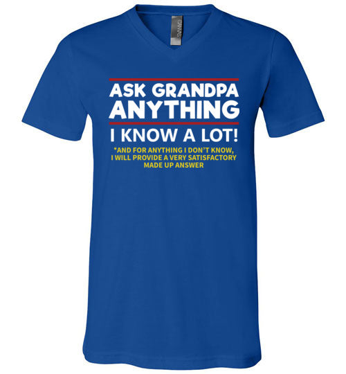 Ask Grandpa Anything V-Neck