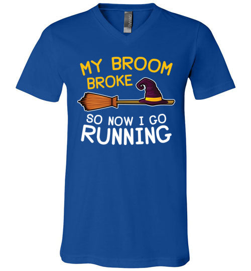 Broom Broke Running V-Neck