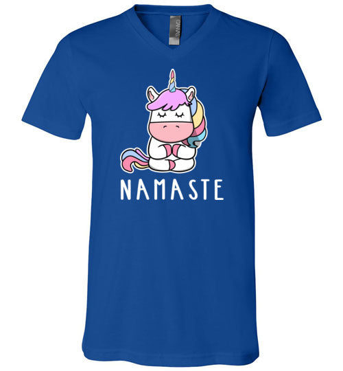 Yoga Unicorn Namaste V-Neck