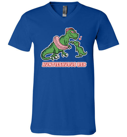 Auntiesaurus Rex V-Neck