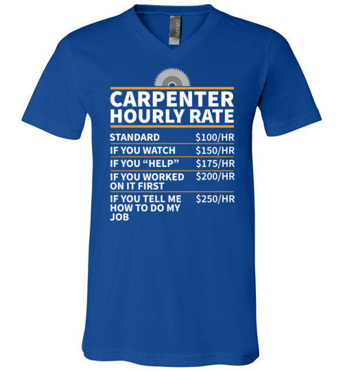 Carpenter Hourly Rate V-Neck
