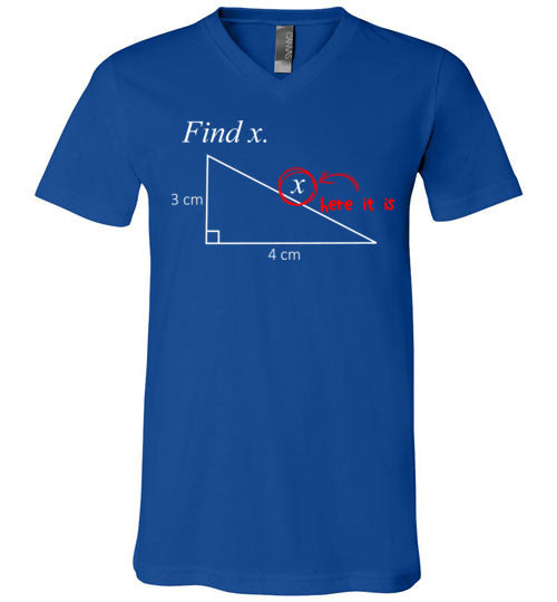 Math Find X V-Neck
