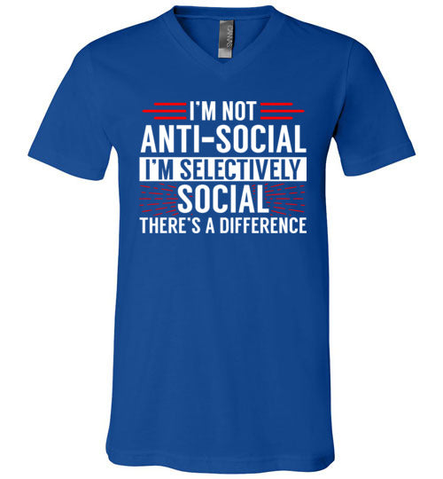 Selectively Social V-Neck