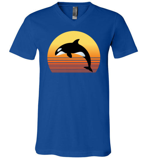 Killer Whale Sunset V-Neck