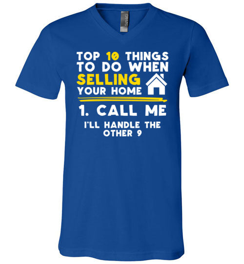 Top 10 Things Realtor Real Estate V-Neck