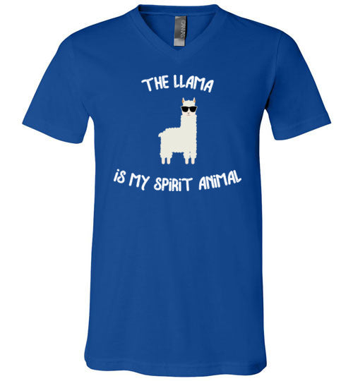 Llama Spirit Animal V-Neck